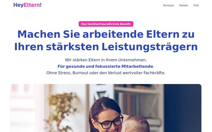 Screenshot of hey-eltern.de