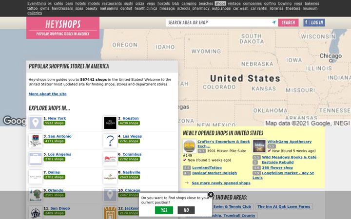 Screenshot of hey-shops.com