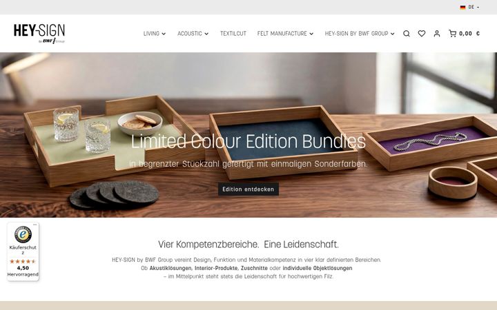 Screenshot of hey-sign-shop.de