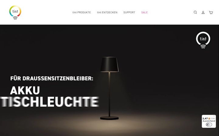 Screenshot of hey-tint.de