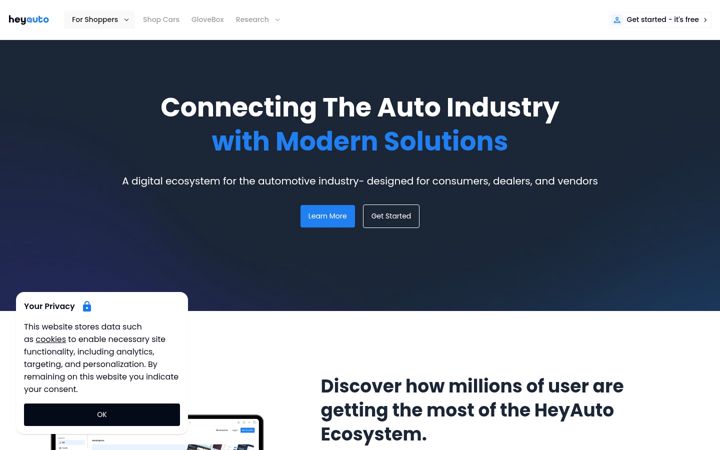 Screenshot of heyauto.com