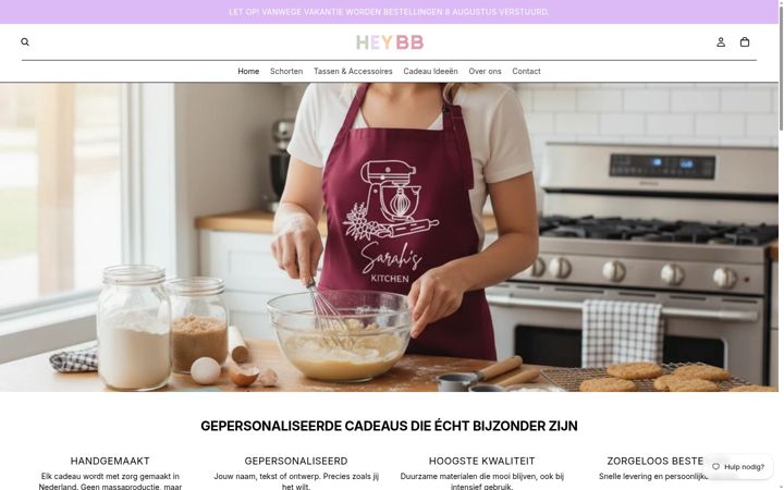 Screenshot of heybb.nl