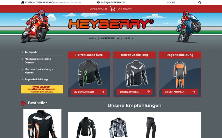 Screenshot of heyberry.de