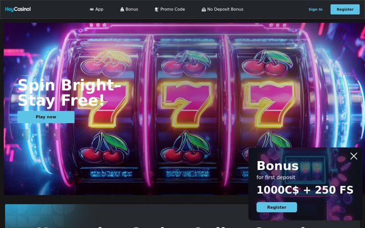 Screenshot of heycasinos.org