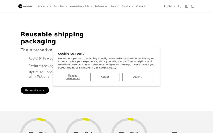 Screenshot of heycircle.com