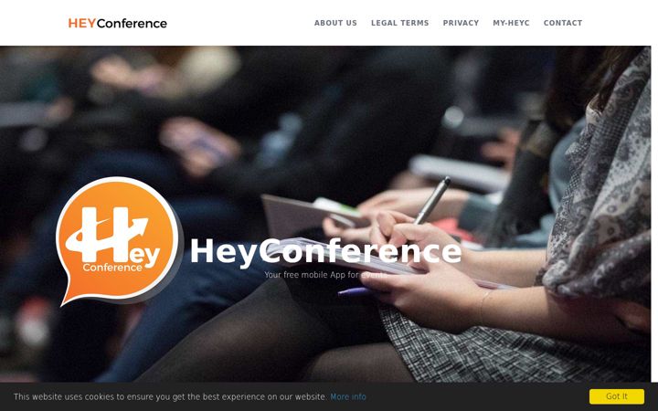 Screenshot of heyconference.eu