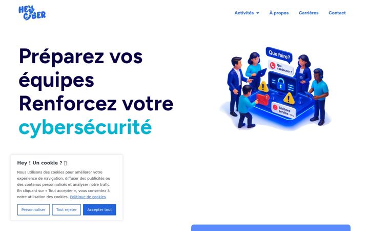 Screenshot of heycyber.fr