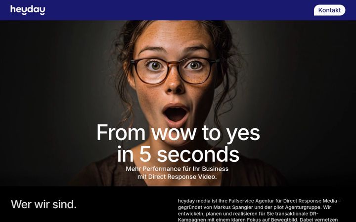 Screenshot of heydaymedia.de