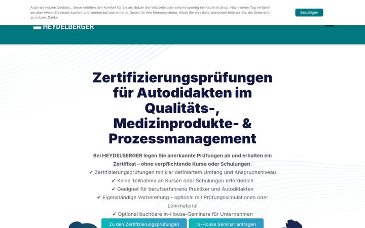 Screenshot of heydelberger.de
