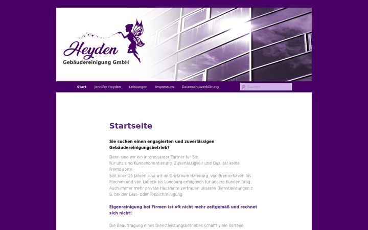 Screenshot of heyden-gebaeudereinigung-gmbh.de