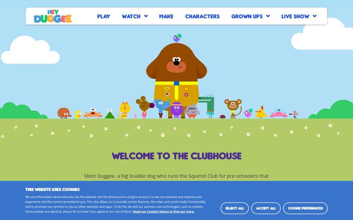 Screenshot of heyduggee.com