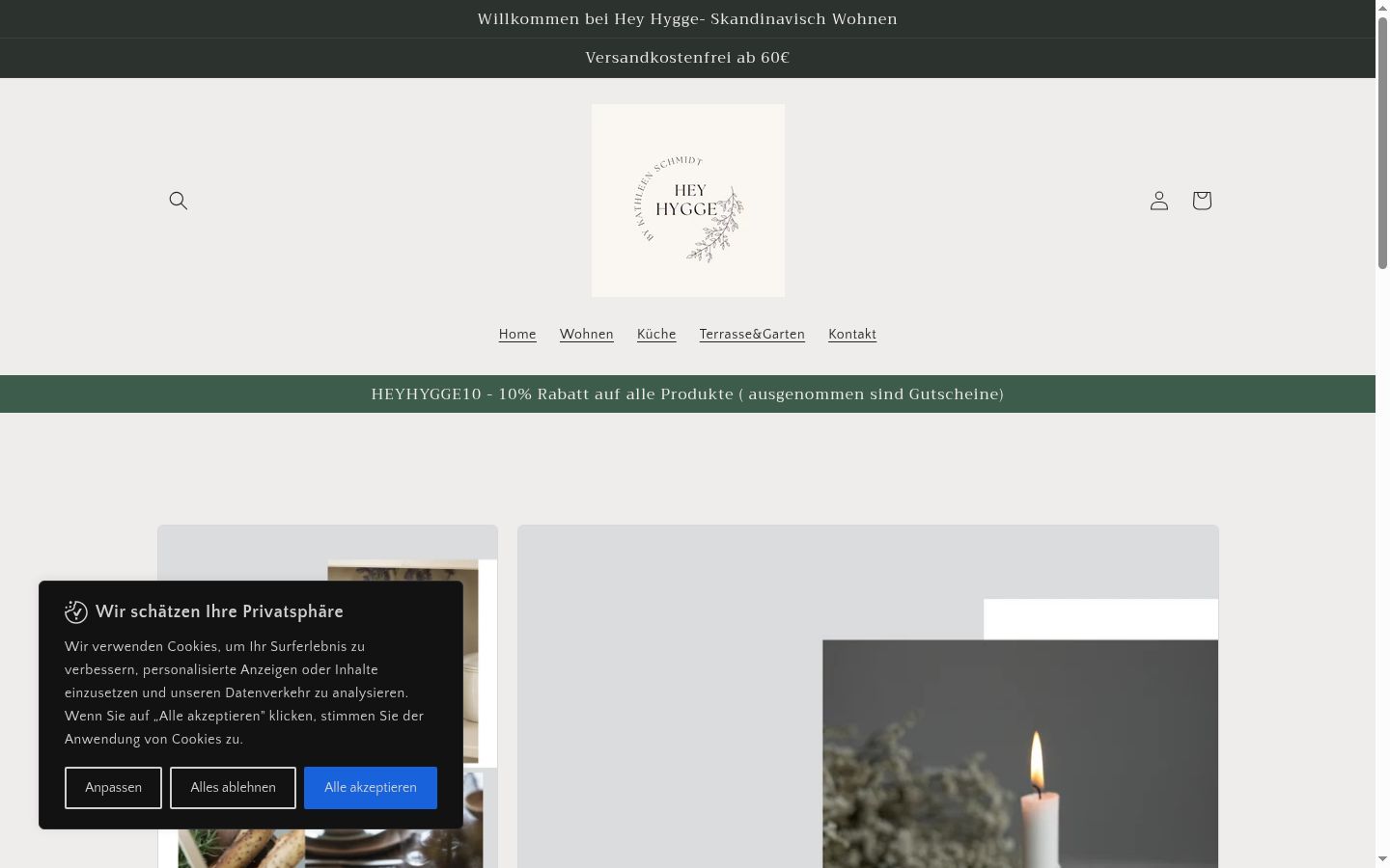 Screenshot tal-banner tal-kunsens muri qabel kwalunkwe interazzjoni