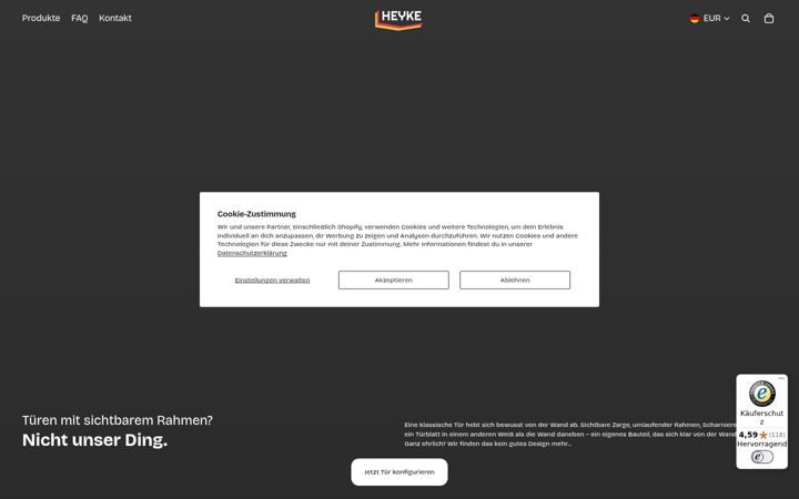 Screenshot of heykedeutschland.de