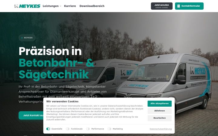 Screenshot of heykes.de
