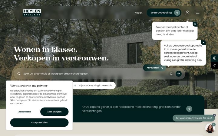 Screenshot of heylenexclusief.be