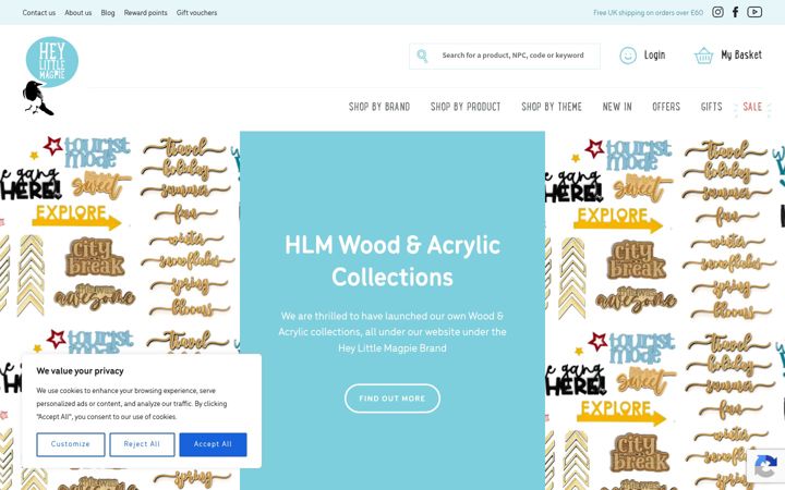 Screenshot of heylittlemagpie.com