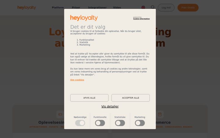 Screenshot of heyloyalty.com