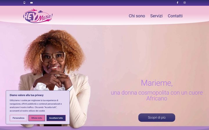 Screenshot of heymarie.it
