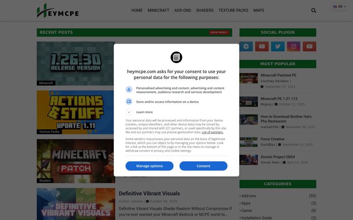 Captură de ecran a heymcpe.com