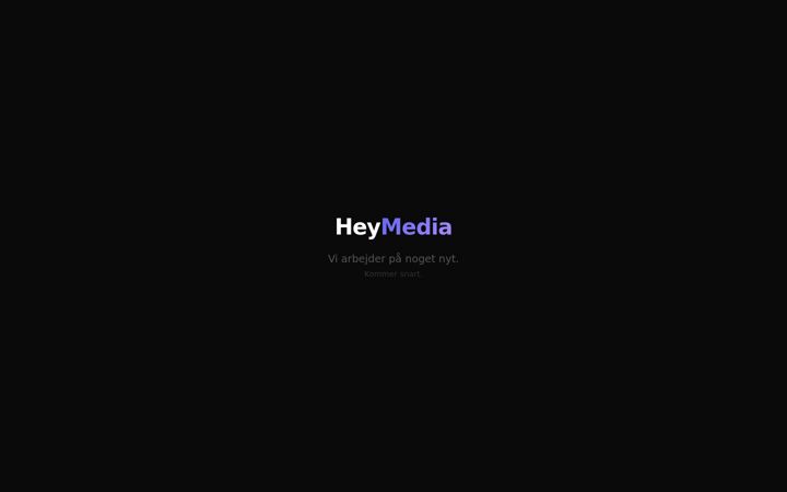 Screenshot of heymedia.dk