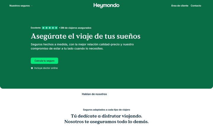 Screenshot of heymondo.es