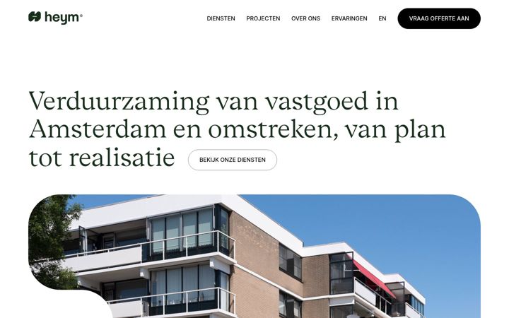 Screenshot of heymverduurzaming.nl