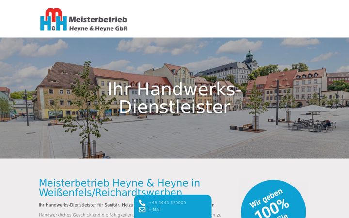 Screenshot of heyne-gbr.de