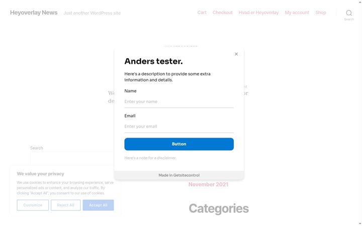 Screenshot of heyoverlay.dk