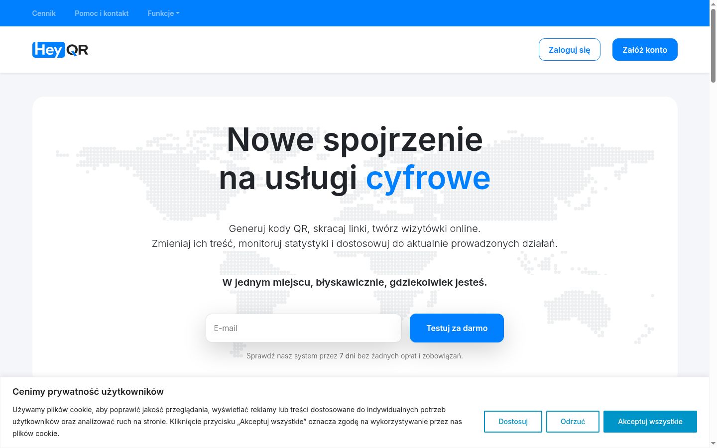 Kuvakaappaus suostumusbannerista, joka näytettiin ennen mitään vuorovaikutusta