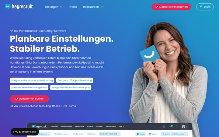 Screenshot of heyrecruit.de