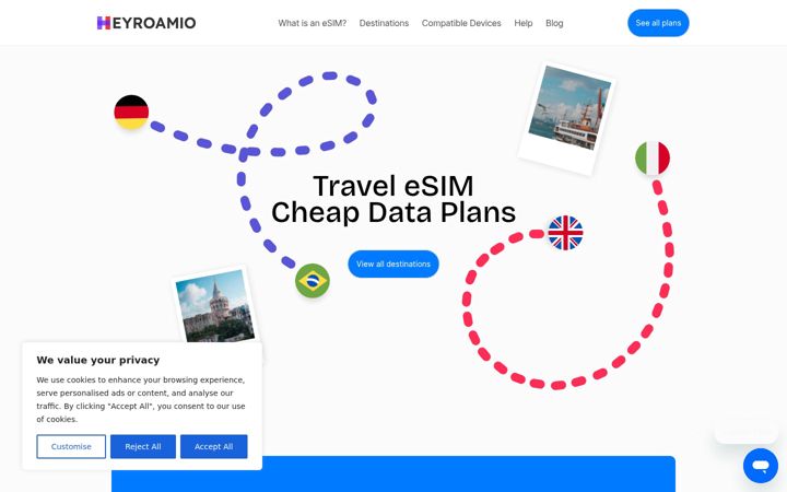 Screenshot of heyroamio.com