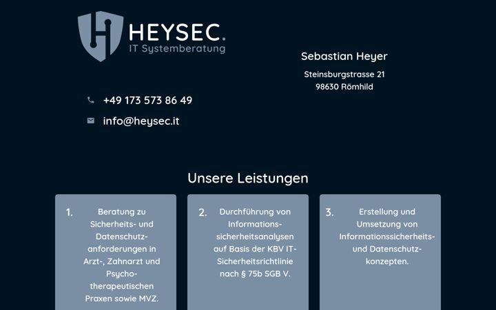 Screenshot of heysec.it