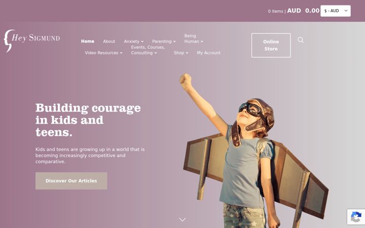 Screenshot of heysigmund.com