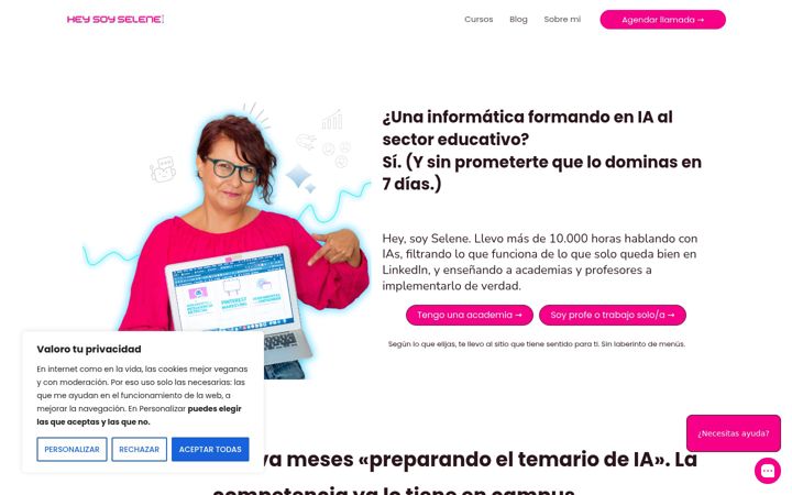 Screenshot of heysoyselene.com
