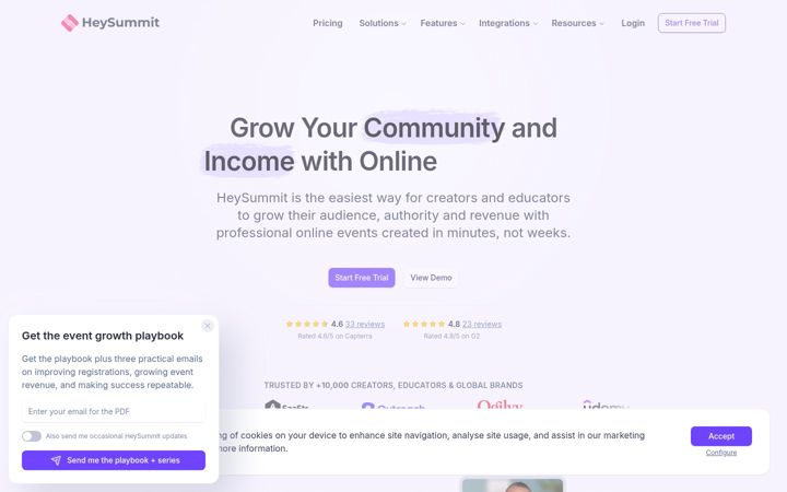 Skjámynd af heysummit.com
