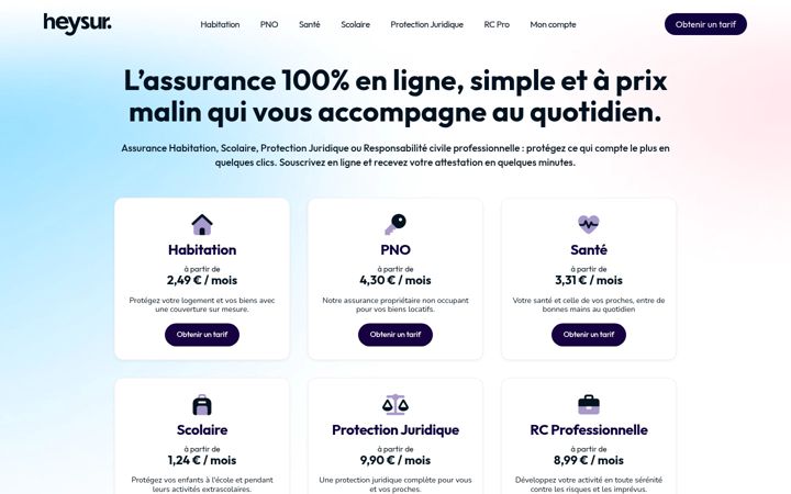 Screenshot of heysur.com
