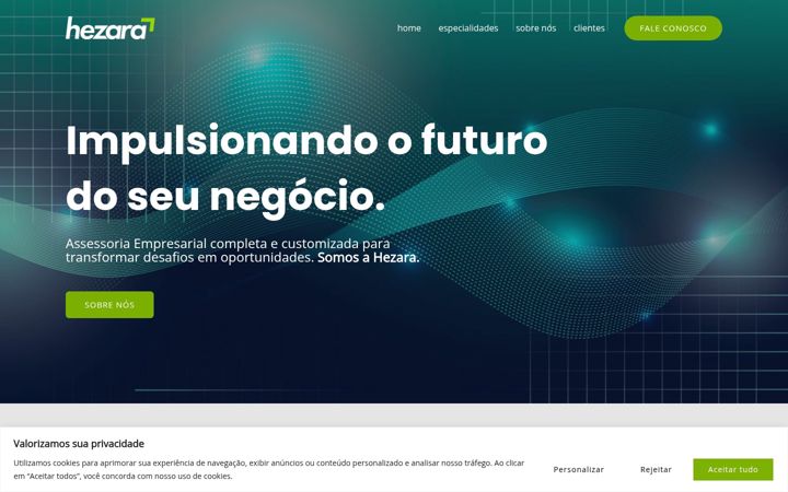 Screenshot of hezara.com.br