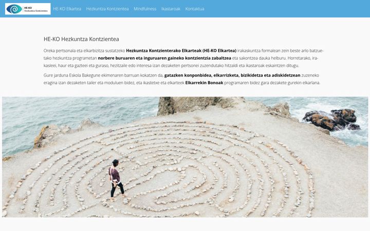 Screenshot of hezkuntzakontzientea.com