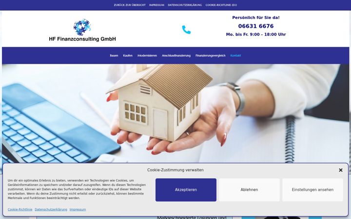 Screenshot of hf-baufinanzierung.de