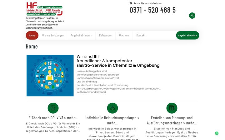 Screenshot of hf-elektroservice.de
