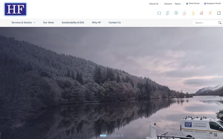 Screenshot of hf-group.co.uk