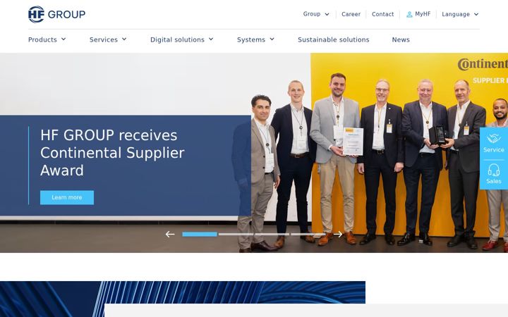 Screenshot of hf-mixinggroup.com