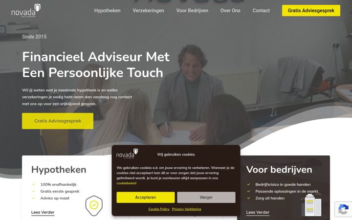 Screenshot of hfa.nl