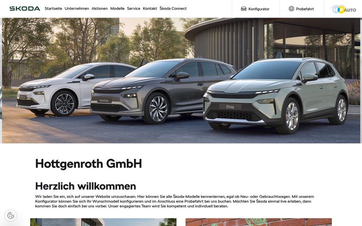 Screenshot of hfauto.skoda-auto.de