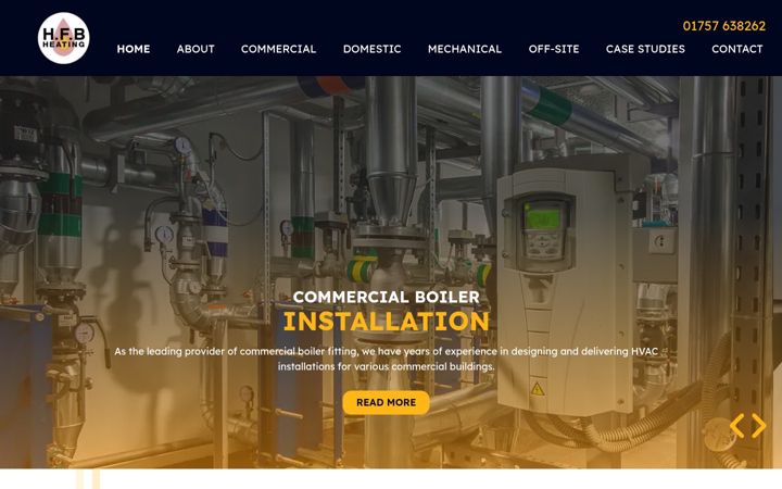 Screenshot of hfbheating.com