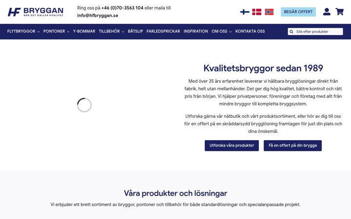 Screenshot of hfbryggan.se