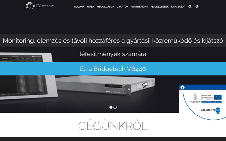 Screenshot of hfctechnics.hu