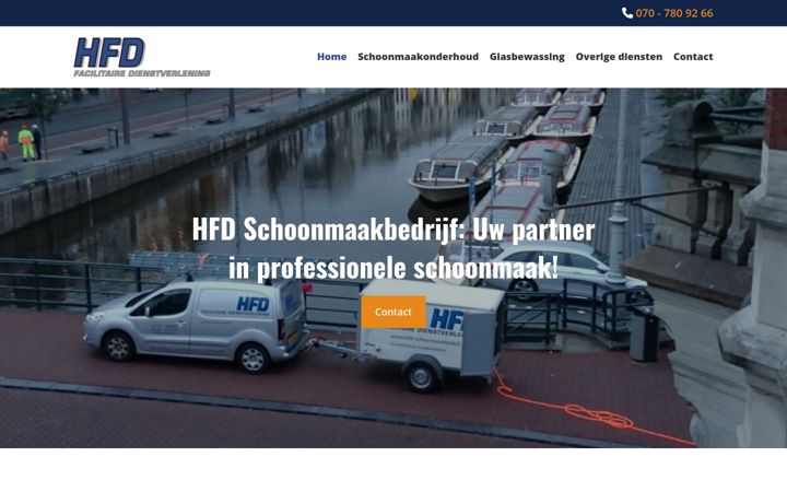 Screenshot of hfd-schoonmaakbedrijf.nl