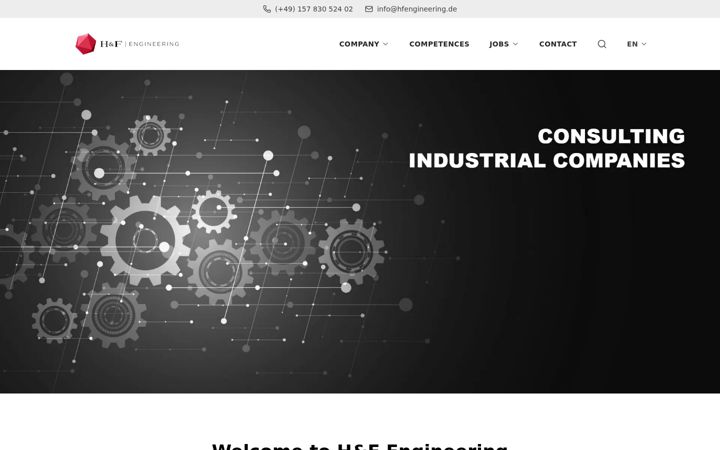 Screenshot of hfengineering.de