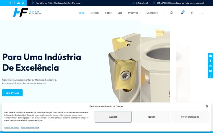Screenshot of hfer.pt